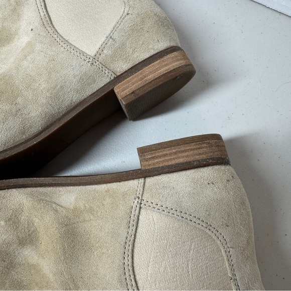 Cole Haan Light Beige Leather Upper Womens Harlyn Ankle Boots Size 6 1/2B - Picture 8 of 16